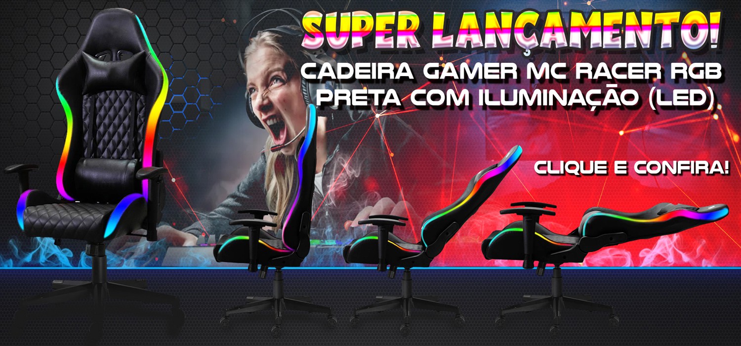 Cadeira Gamer LED